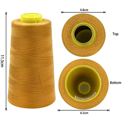 4 Cones of 3000 Yards Each Spool Thread for All Purpose