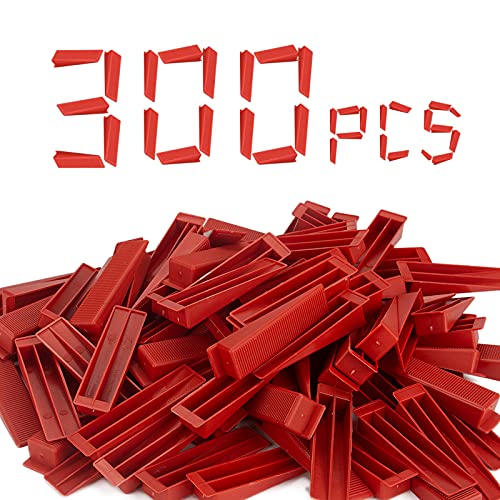 300PCS Tile Leveling System Reusable Tile Wedge for 1