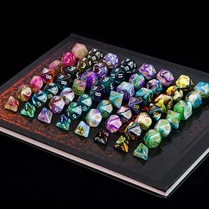 8 Sets Polyhedral Dice D&D (9.87 Ounce)