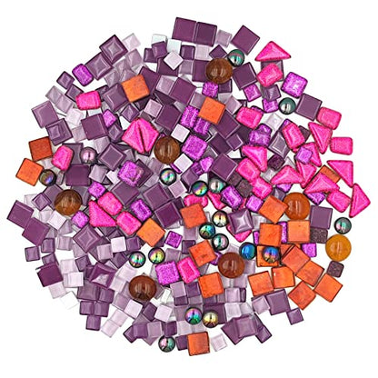 500g Mixed Color Irregular Crystal Mosaic Tiles (17.6 Ounce)