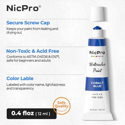 Watercolor Paint Set for Adults