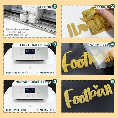 Glitter Puff Heat Transfer Vinyl