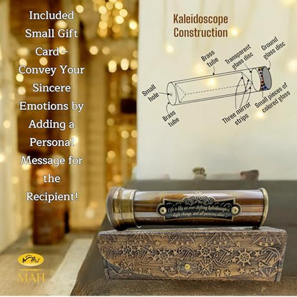 Handcrafted Brass Kaleidoscope