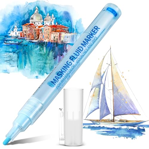 1 Pcs Masking Fluid Pen for Watercolor Painting