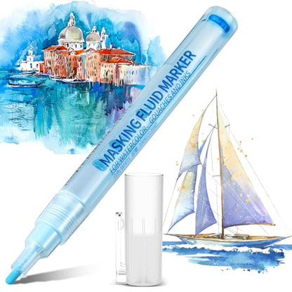 1 Pcs Masking Fluid Pen for Watercolor Painting