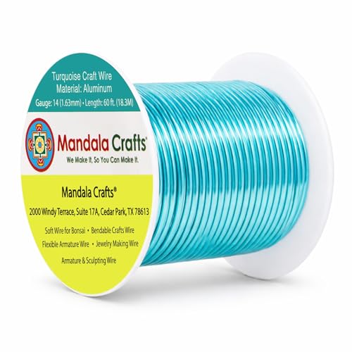 14 Gauge Turquoise Anodized Aluminum Craft Wire