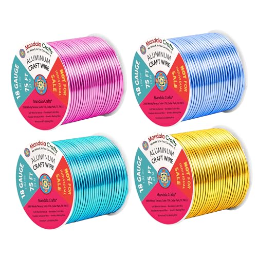 18 Gauge Pastel Anodized Aluminum Craft Wire (400 Foot)