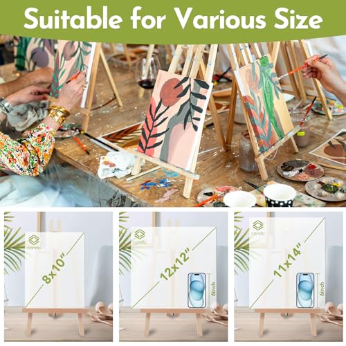 2 Pack 18 Inch Wooden Tabletop Easel Stand (2 Count)