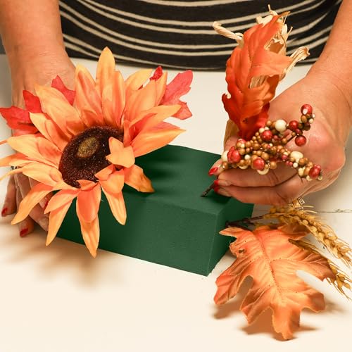 6 Pack Floral Foam Blocks Dry & Wet for Fresh and Artificial Flowers (6 Count)