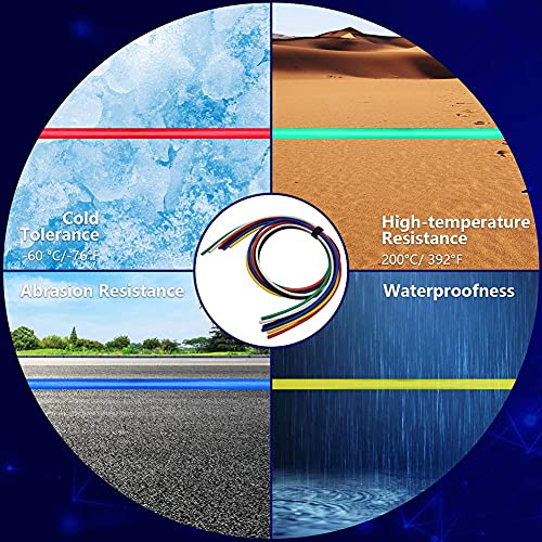 22 AWG Stranded Wire Spool 100ft Each 2 Colors (100 Foot)
