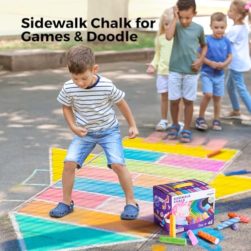 51 PCS Sidewalk Chalk for Kids (51 Count)