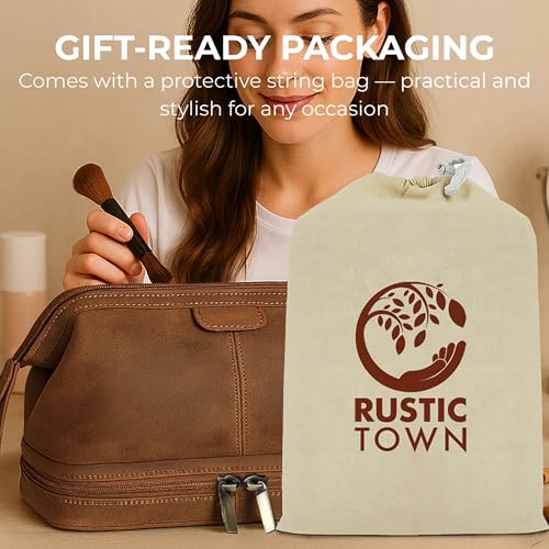 Leather Toiletry Bag for Men