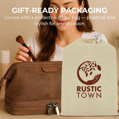 Leather Toiletry Bag for Men