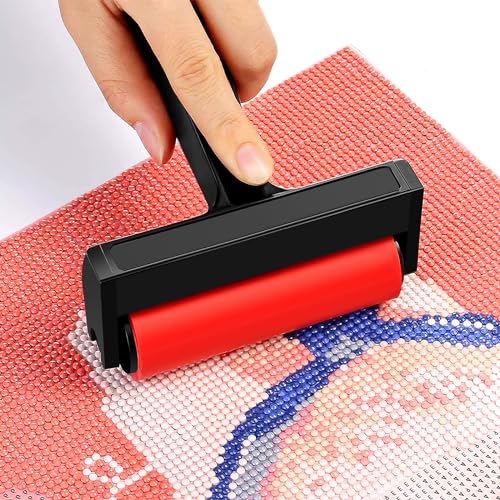 10 Pcs Red Roller Mini Tools Hand Tools Tools Printmaking Brayer Hard Rubber Applicator DIY Craft Brush Manual Rubber Roller Small Brayer Painting Roller Ryle Plastic Ink