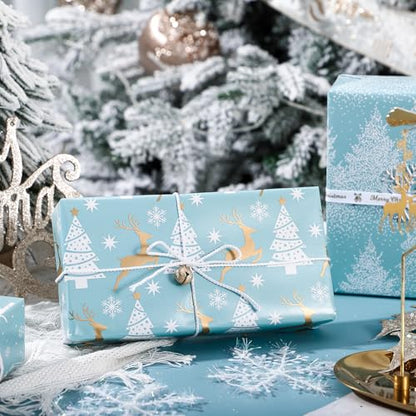 30 Inch Christmas Wrapping Paper Roll (100 Sq Ft)
