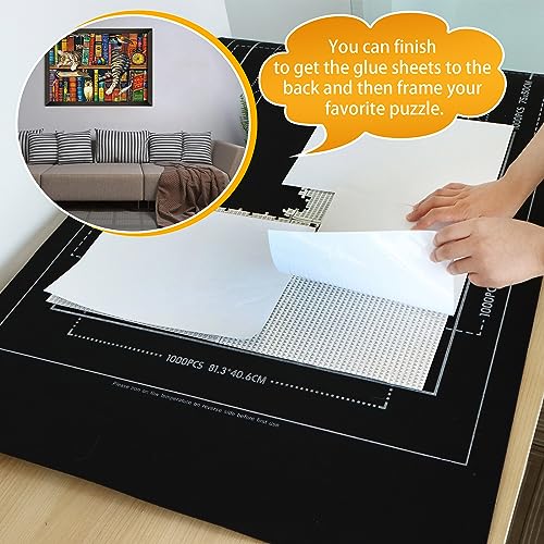 Portable Puzzle Mat Roll Up