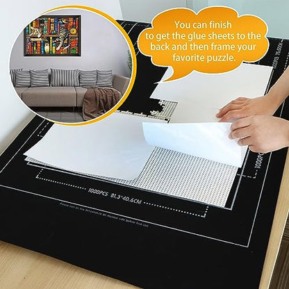 Portable Puzzle Mat Roll Up
