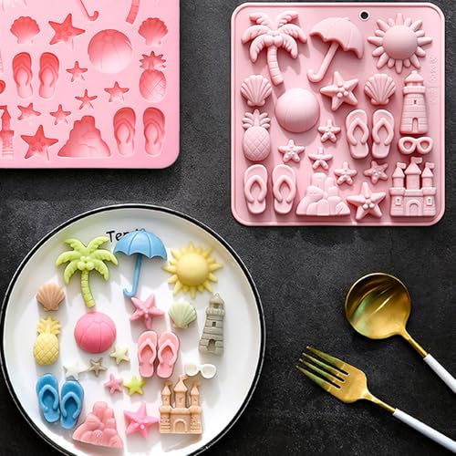 Summer Beach Theme Chocolate Molds (2 Count)