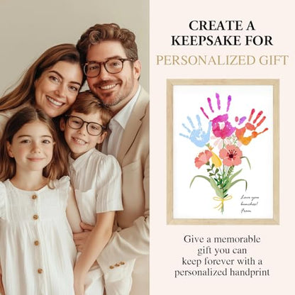 Handprint Art Craft Kit with Flower Bouquet