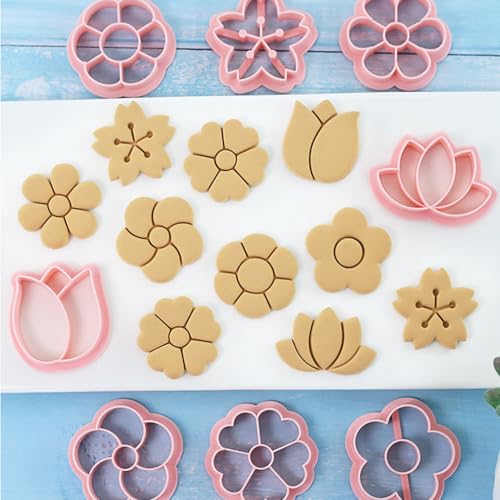 Flower Cookie Cutters Set (8 Count)