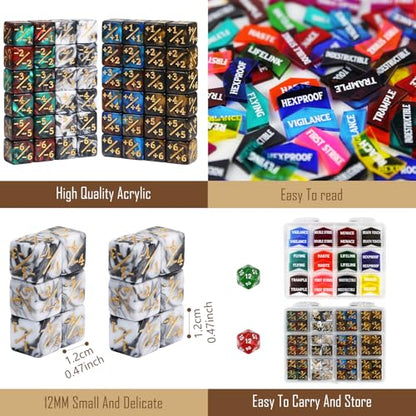 110PCS MTG Tokens & 12mm Magic Counter +1