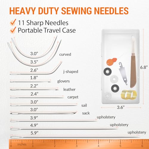 Heavy Duty Sewing Needles (11 Count)