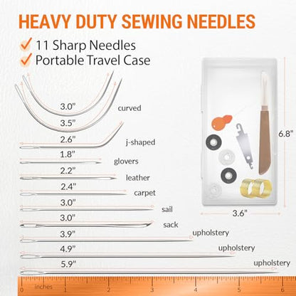 Heavy Duty Sewing Needles (11 Count)