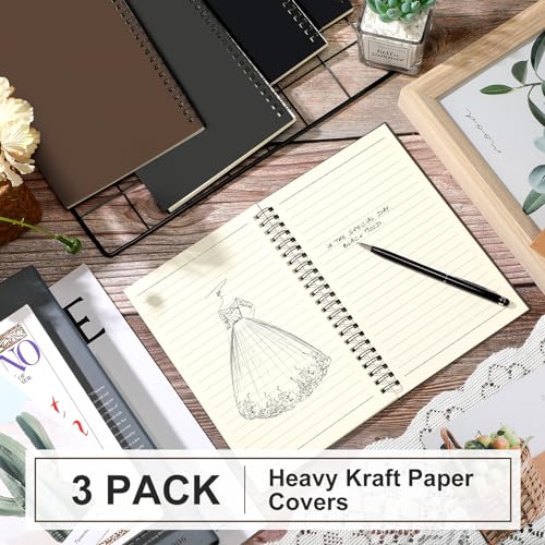 3 Pcs Spiral Notebooks (3 Count)