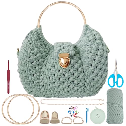 Macrame Bags for Women Macrame Purses and Handbags Macrame Kit for Beginners DIY Macrame Purse Kit with D Shaped Handle Hobbies Project for Starter Boho Gift for Friends