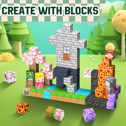 100PCS Magnetic Blocks (100 Count)