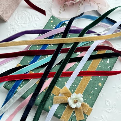 Vintage Burgundy Velvet Ribbon (75 Foot)