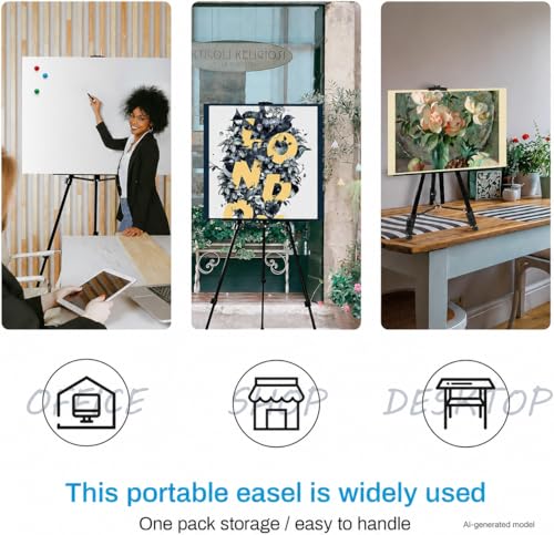 21 66 Inch Adjustable Art Easel Stand for Painting and Sign