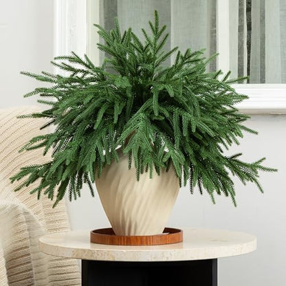 12 Pcs Artificial Norfolk Pine Branches (12 Count)