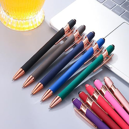 12 PCS 2 in 1 Stylus Ballpoint Pen with Stylus Tip