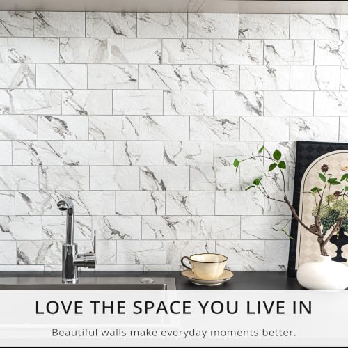 100 Pieces Peel and Stick Backsplash for Kitchen (12.5 Sq Ft)