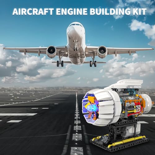 Aircraft Engine Building Kit for Adults (635 Count)