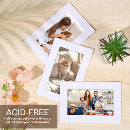 15 Pack 4x6 White Picture Mats (15 Count)