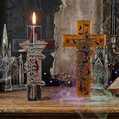 2Pack Halloween Silicone Cross Mold (2 Count)