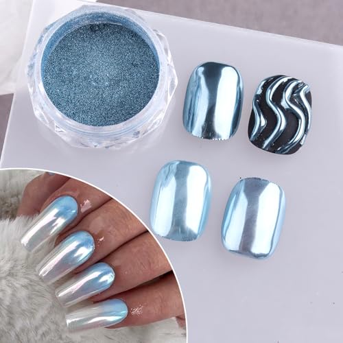 4 Colors Chrome Nail Powder Set