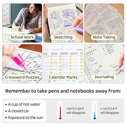 Colored Erasable Pens (12 Count)