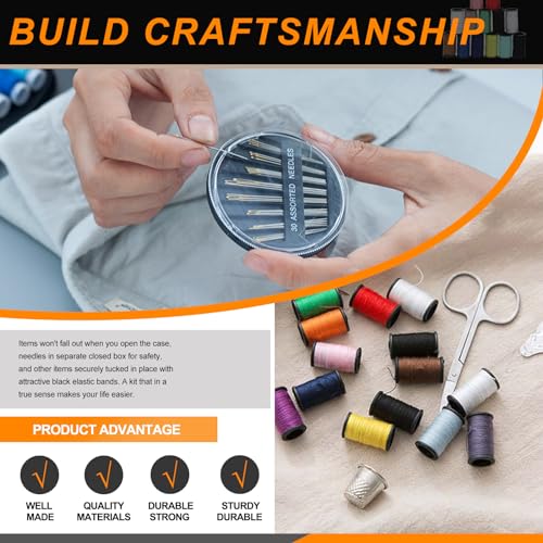 134Pcs Sewing Kit with Portable Bag (134 Count)