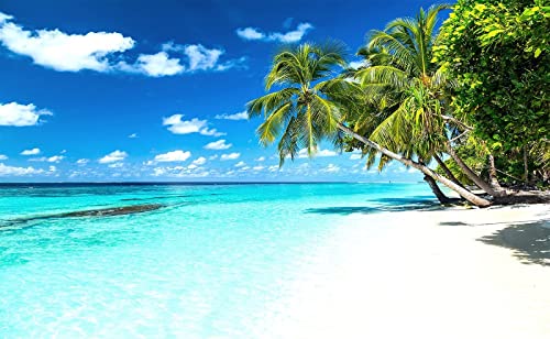 Palm Tree Wall Mural Tropic Paradise Beach Seascape Murals (56.25 Sq Ft)