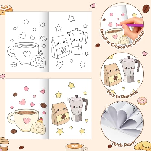 Coffee Activity Coloring Books (24 Count)