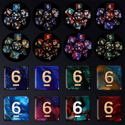 35 Set DND Polyhedral Dice with Storage Pouch
