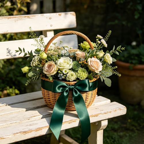 1 Inch x 100yds Dark Green Satin Ribbon for Crafts (300 Foot)