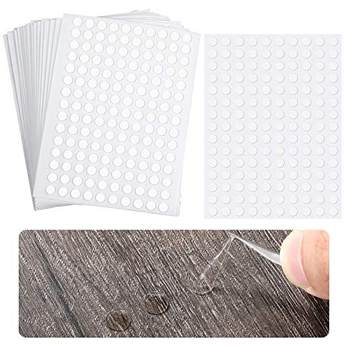 3000 Pcs Double Sided Adhesive Dots Clear Glue Point Tape Stickers Balloon Glue Round Mini No Traces Adhesive Sticker Dot Sticker for Classroom Decor Craft DIY Office (3000 Count)