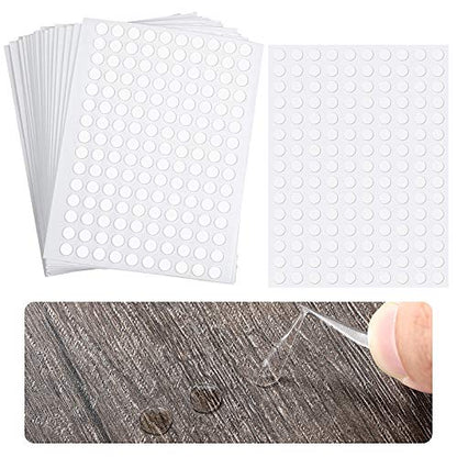 3000 Pcs Double Sided Adhesive Dots Clear Glue Point Tape Stickers Balloon Glue Round Mini No Traces Adhesive Sticker Dot Sticker for Classroom Decor Craft DIY Office (3000 Count)
