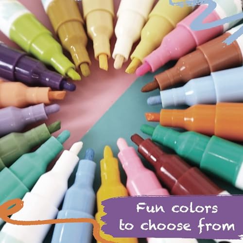Fine Tip Liquid Chalk Markers for Chalkboard (20 Count)