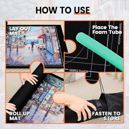 Jigsaw Puzzle Mat Roll Up