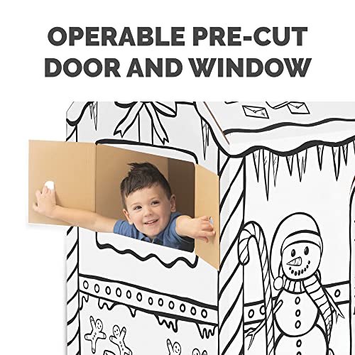 BB at Play Xlarge Color In Gingerbread Playhouse Craft Activity for Kids